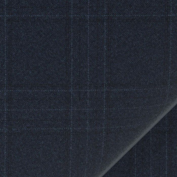 Reda 1865 - bespoke oblek z merino vlny, tmavě modrá kostka. JDobias-tailoring