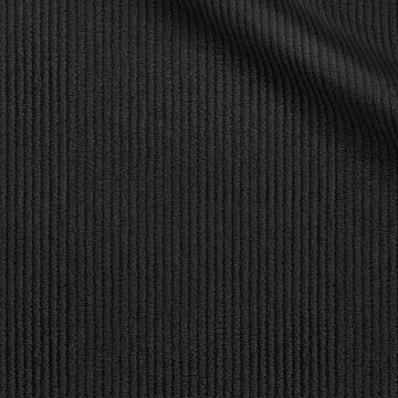 Manšestrový oblek šitý na míru, černý, jednořadý. JDobias-tailoring