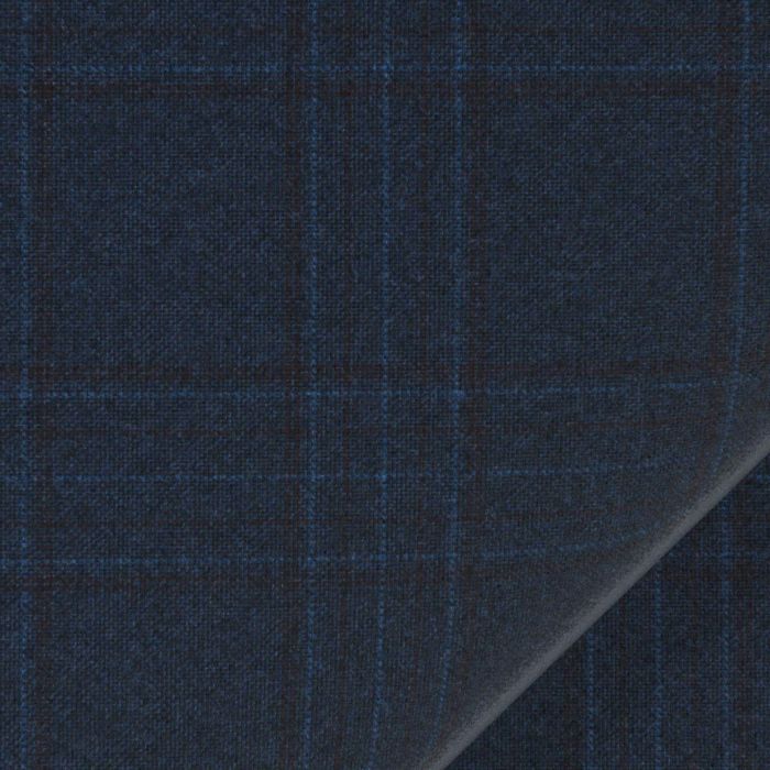 Reda 1865 - bespoke oblek z merino vlny, modrá kostka. JDobias-tailoring
